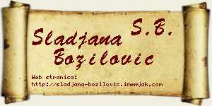 Slađana Božilović vizit kartica